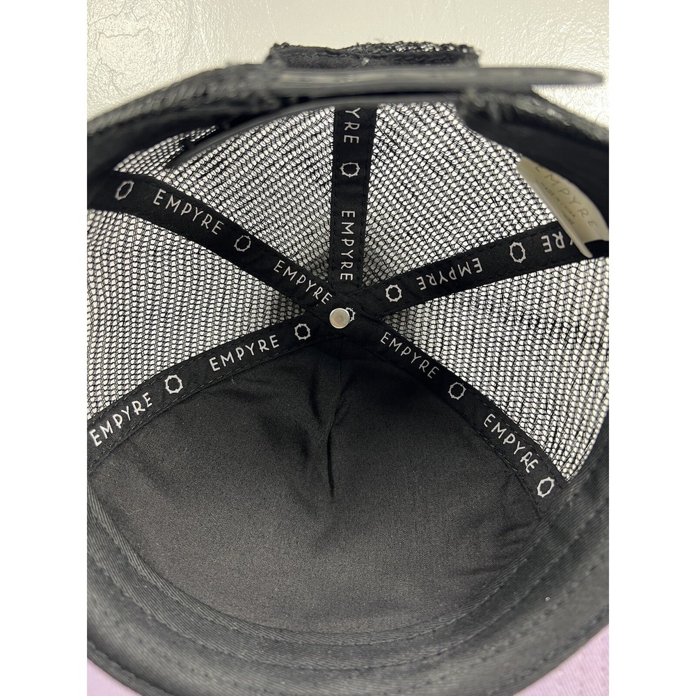 Empyre Surplus Co. Hat Cap Snap Back Skate Mesh Trucker Floral Black - Picture 8 of 10